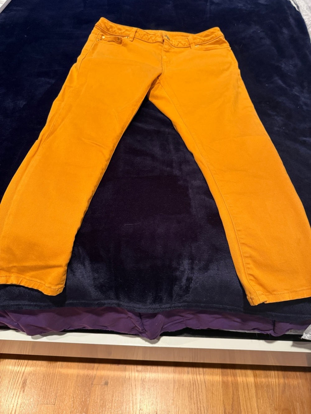 Michael Kors Mustard Orange Skinny Jeans
